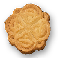 Butter-Karamell Keks mit Kreuz-Muster