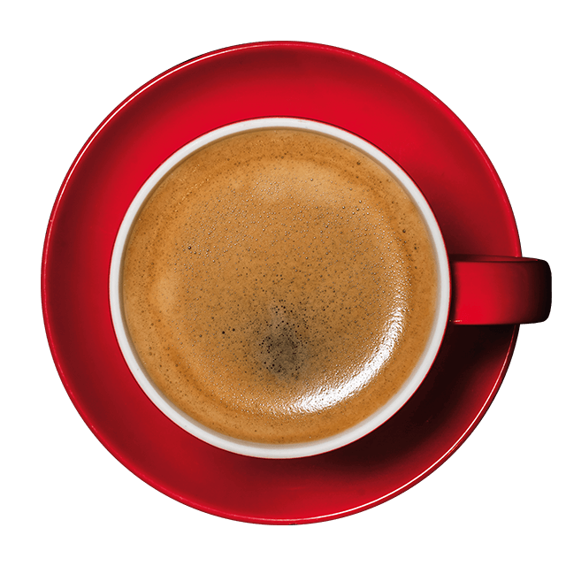 Tasse mit Milchkaffee